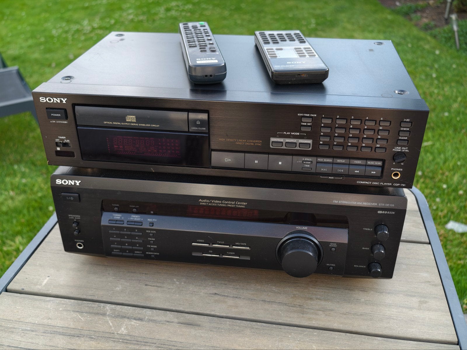 Sony receiver met CD speler, Ophalen of Verzenden, Gebruikt, Sony, Losse componenten