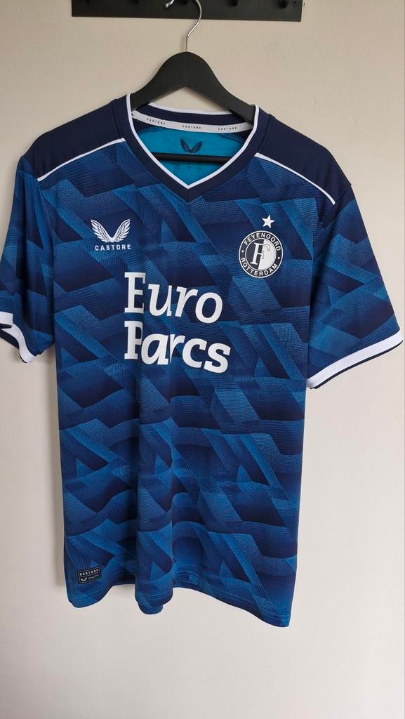 Feyenoord Castore uitshirt Heren Maat L, Maat 52/54 (L), Ophalen of Verzenden, Zo goed als nieuw, Blauw