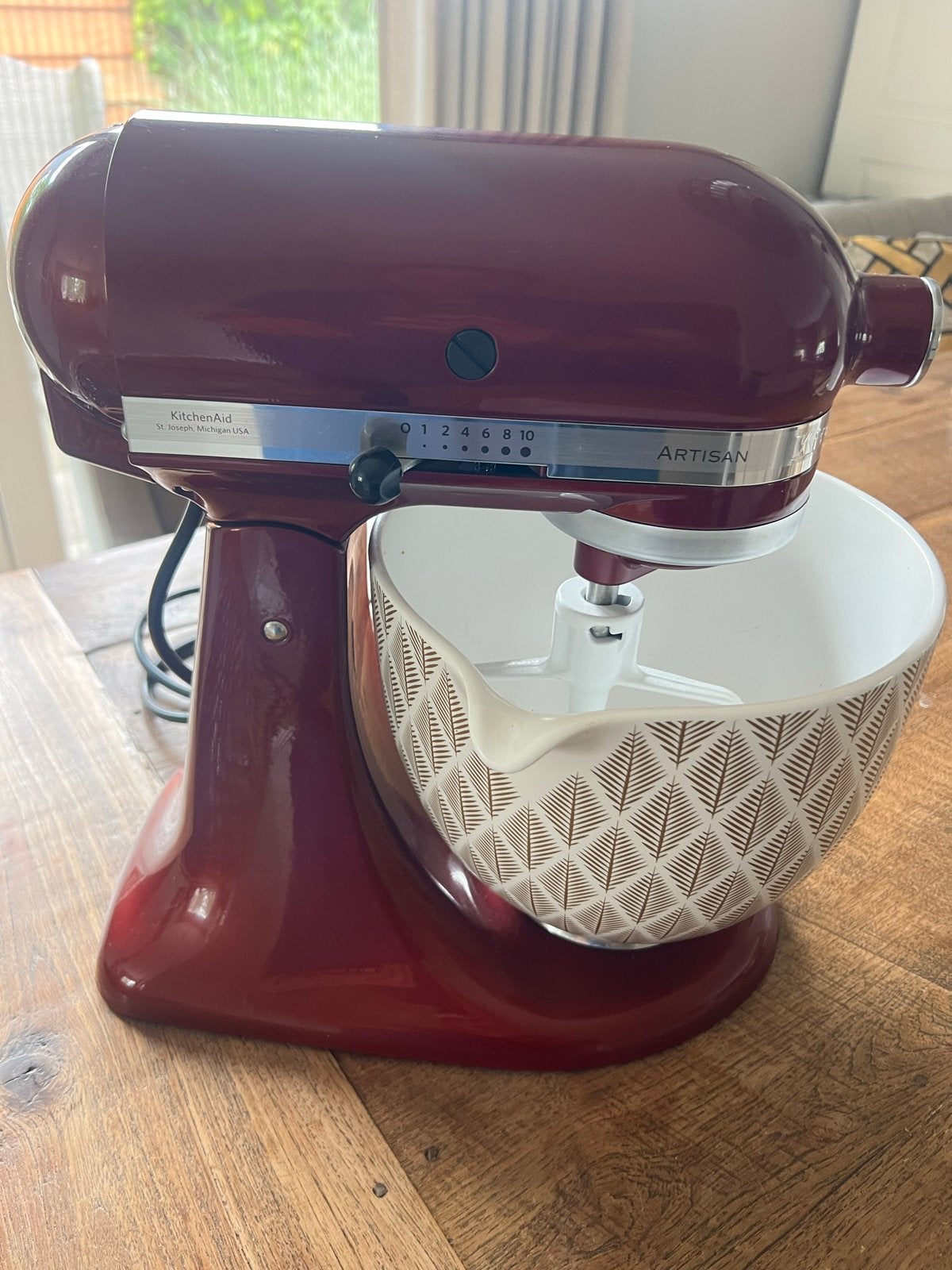 KitchenAid Artisan Keukenmixer - Rood met Keramische Kom, Witgoed en Apparatuur, Keukenmixers, 4 liter of meer, 3 snelheden of meer