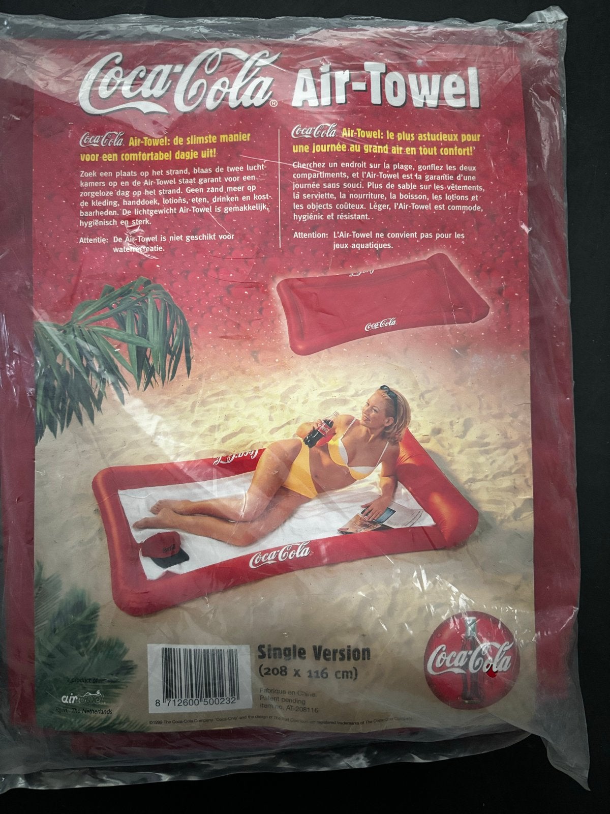 Coca-Cola Air-Towel Strandmatras - Nieuw in verpakking, Ophalen of Verzenden, Nieuw, Gebruiksvoorwerp