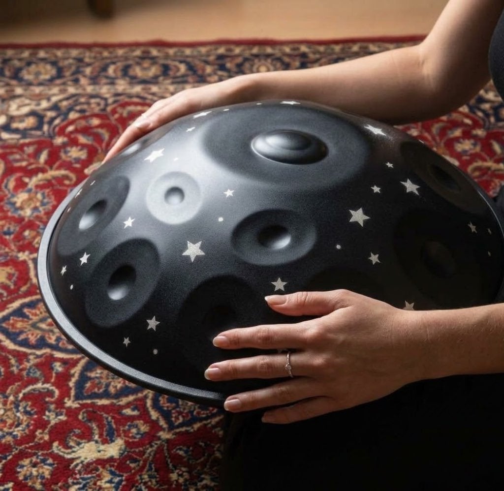 Astro Handpan 12 tonen D Kurd 440 Hz Sterren, Ophalen of Verzenden, Zo goed als nieuw, Melodische percussie
