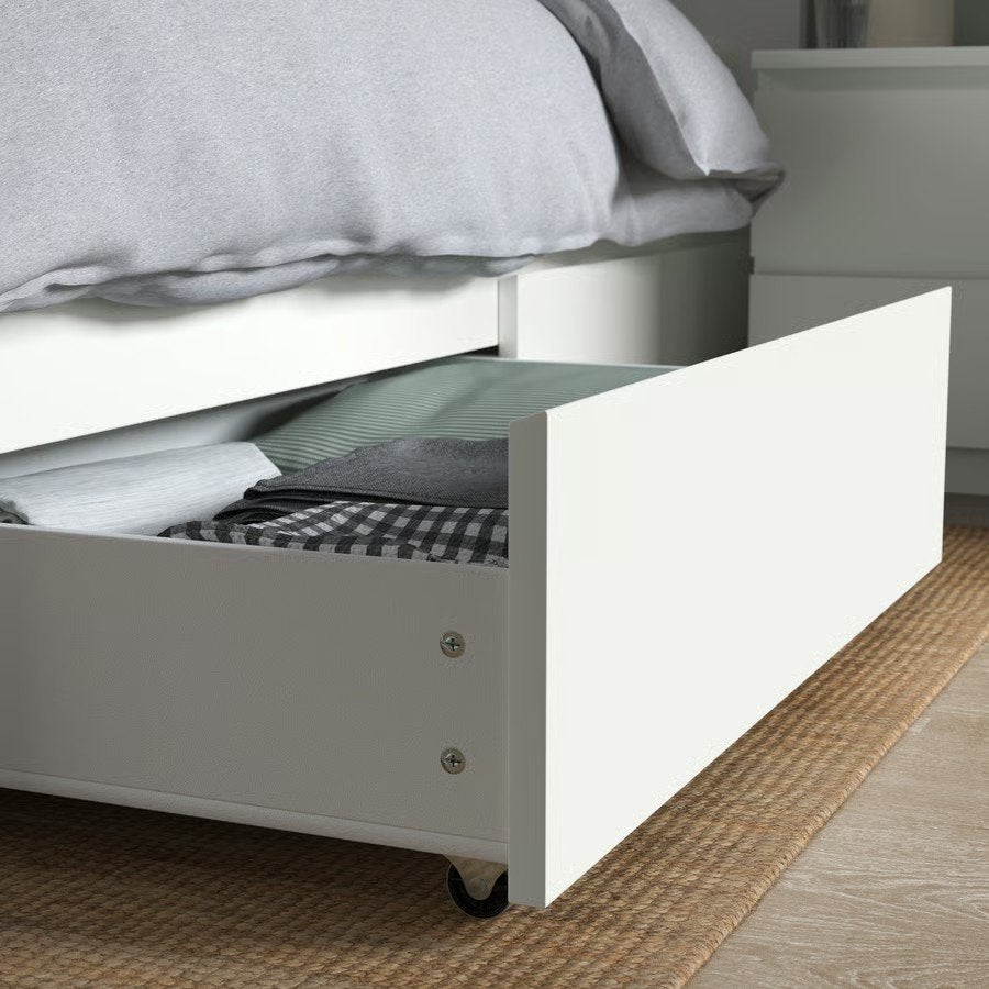 IKEA MALM Bedlades (2x) wit - Nieuw in doos, Ophalen, Wit, Nieuw, Modern