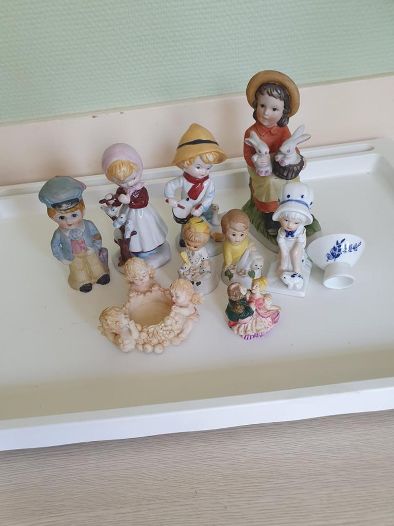 Verzameling  porseleinen/ keramiek beeldjes, Verzamelen, Beelden en Beeldjes, Ophalen of Verzenden, Gebruikt, Mens