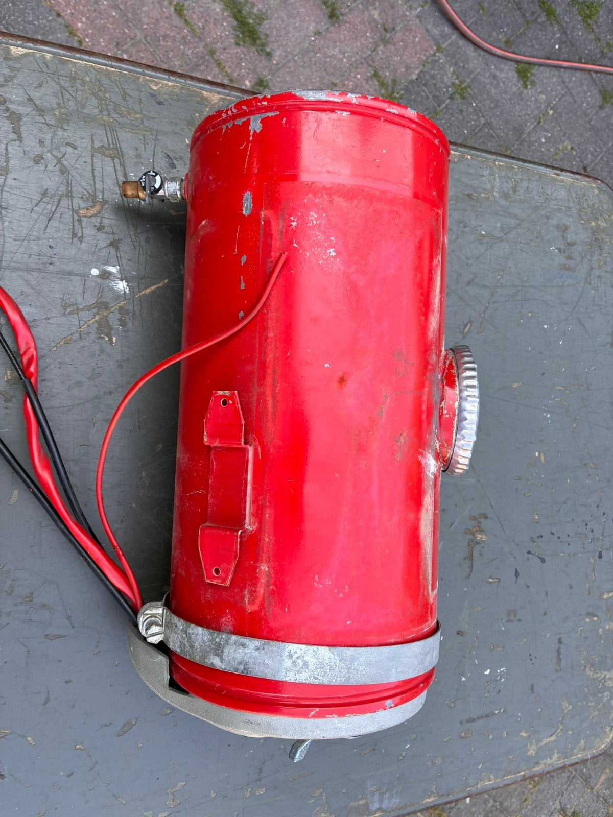 Brandstof tank aggregaat kever brandweerspuit, Ophalen