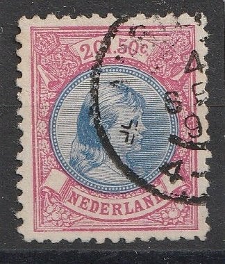 47C 1896-1898 Koningin Wilhelmina, Postzegels en Munten, Ophalen of Verzenden, T/m 1940, Gestempeld