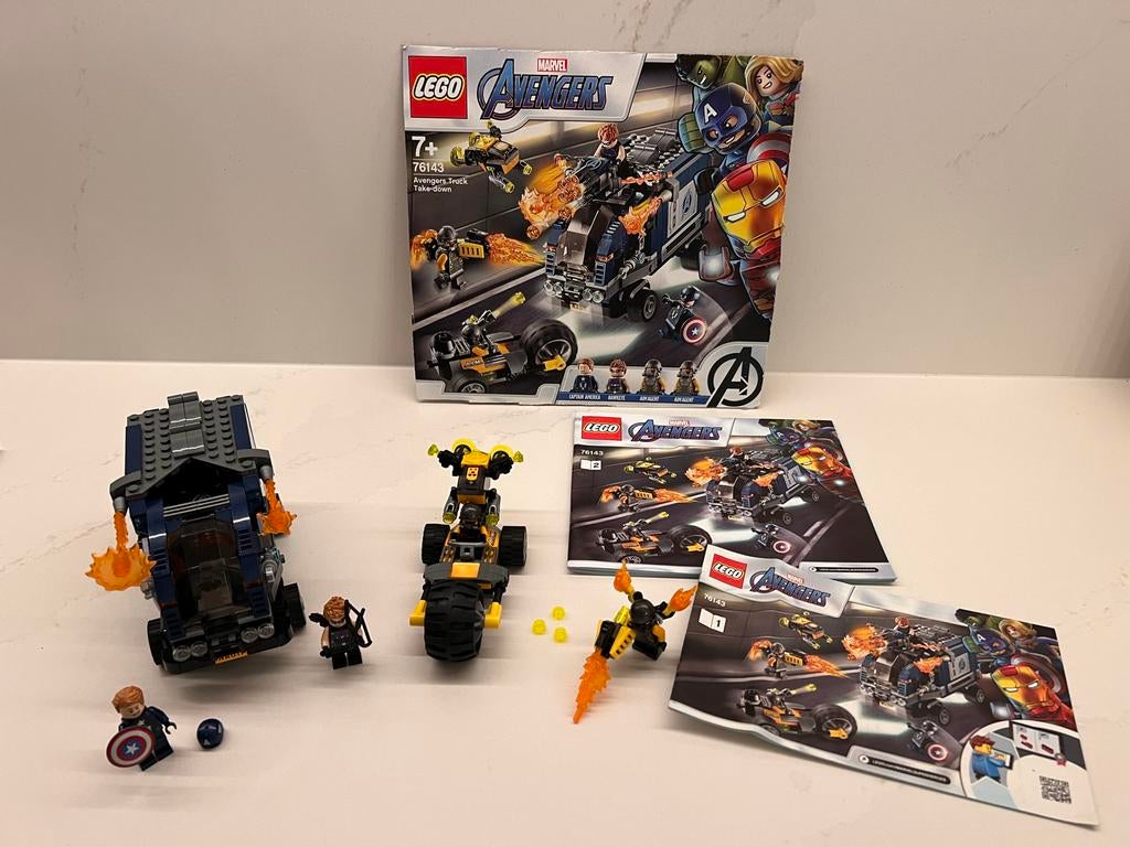 Lego 76143 Avengers Truck Take-down, Gebruikt, Marvel, Lego, Ophalen of Verzenden