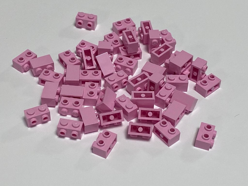 Partij 50x 1x2 Lego stenen met zij nopjes (diverse kleuren), Overige thema's, Lego, Nieuw, Ophalen of Verzenden