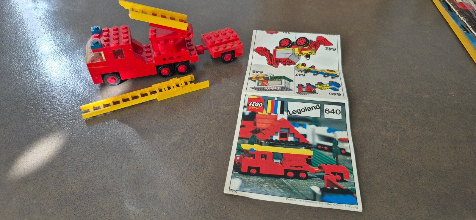 Vintage Lego Legoland Brandweerwagen Set 640, Kinderen en Baby's, Ophalen of Verzenden, Gebruikt