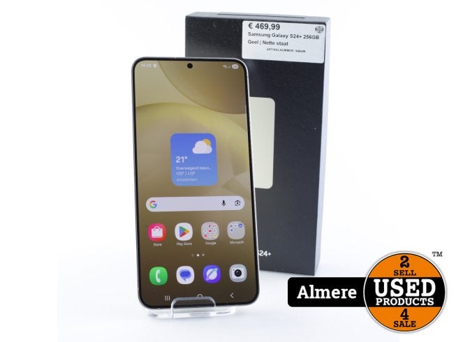 Samsung Galaxy S24+ 256GB Geel | Nette staat, Samsung, Zo goed als nieuw, Support@Samsung.com, 129, Samsung-ro, Yeongtong-gu
Suwon-si, Gyeonggi-do 16677
South Korea