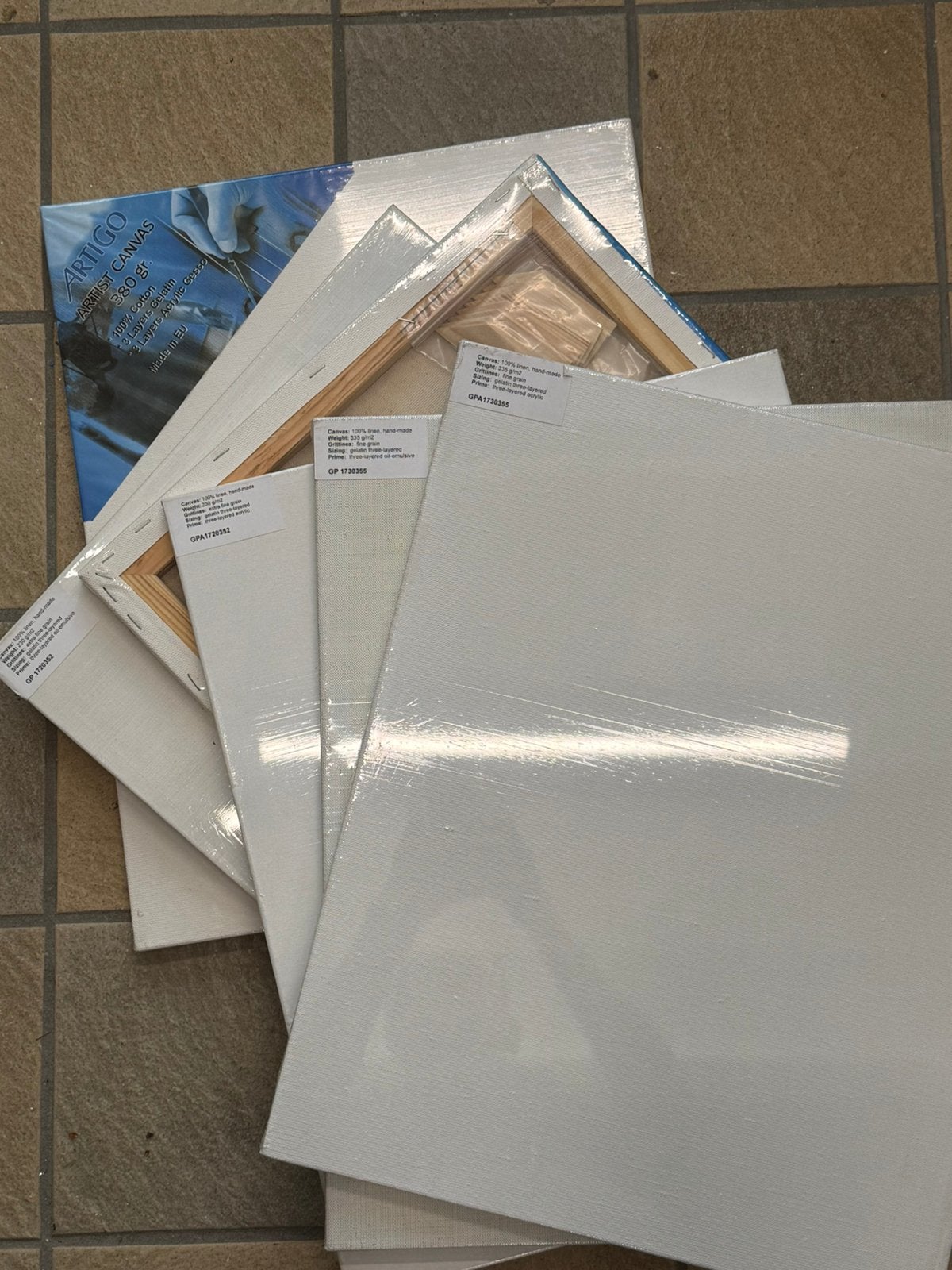 Schilderdoeken. 10 stuks., Ophalen of Verzenden, Zo goed als nieuw, Eenpersoons, 90 cm