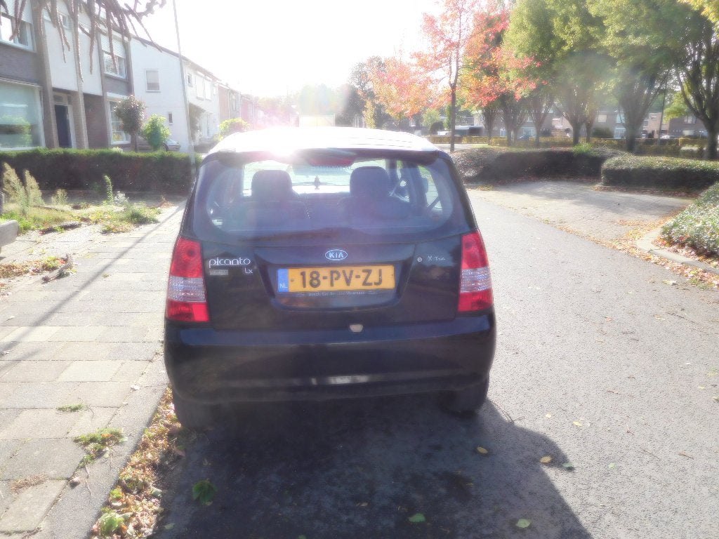 Kia Picanto 1.0 2004 Zwart, Voorwielaandrijving, Dealer onderhouden, Stof, 836 kg