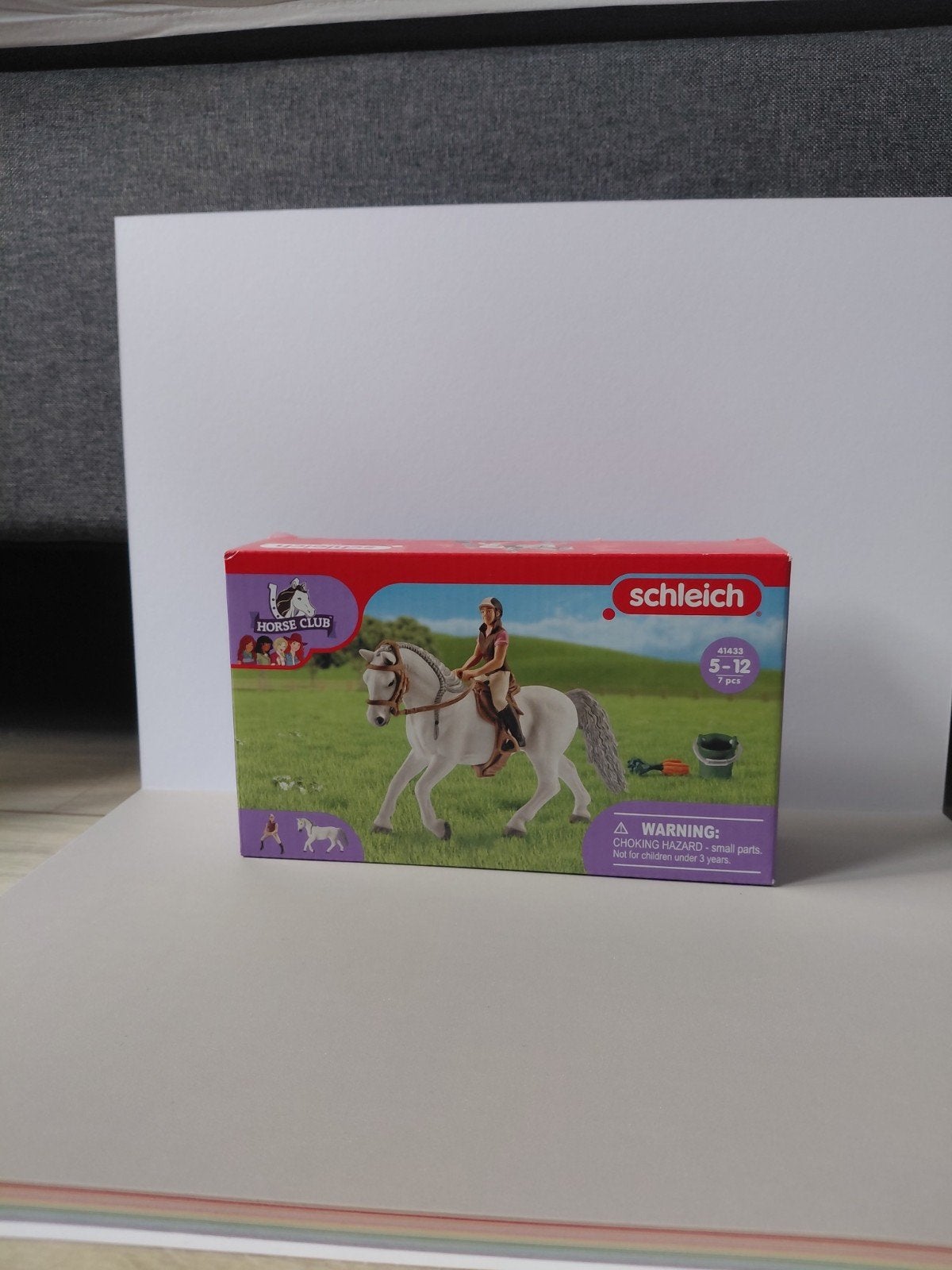 Schleich 41433 Amazone met merrie compleet in doos, Ophalen of Verzenden, Zo goed als nieuw
