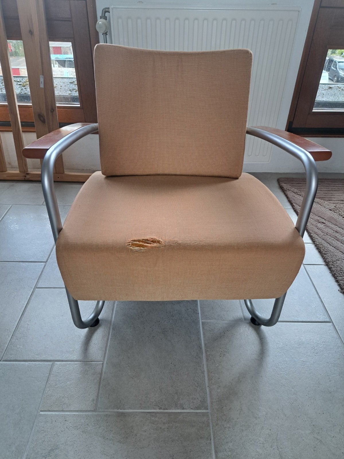 Fauteuil Gerard Vollenbrock met lichte beschadiging, Ophalen, Modern, Comfortabel, Gebruikt, Overige kleuren