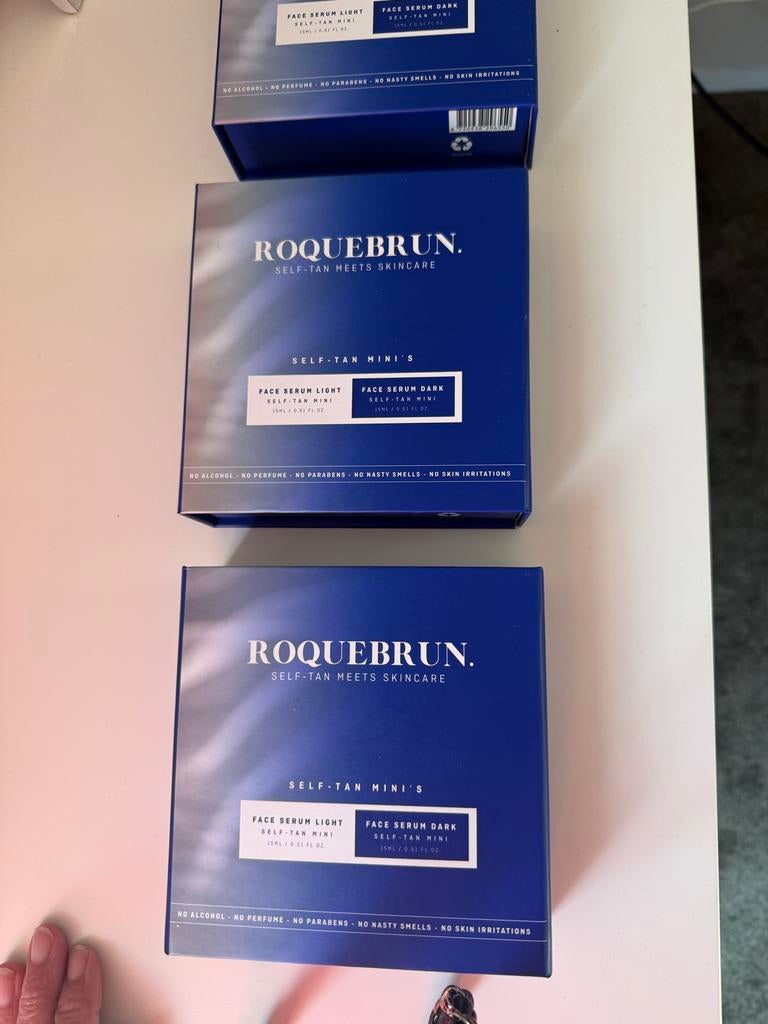 Roquebrun Self-Tan Mini's - Gezonde Bruine Teint, Ophalen of Verzenden, Nieuw, Gehele gezicht, Verzorging