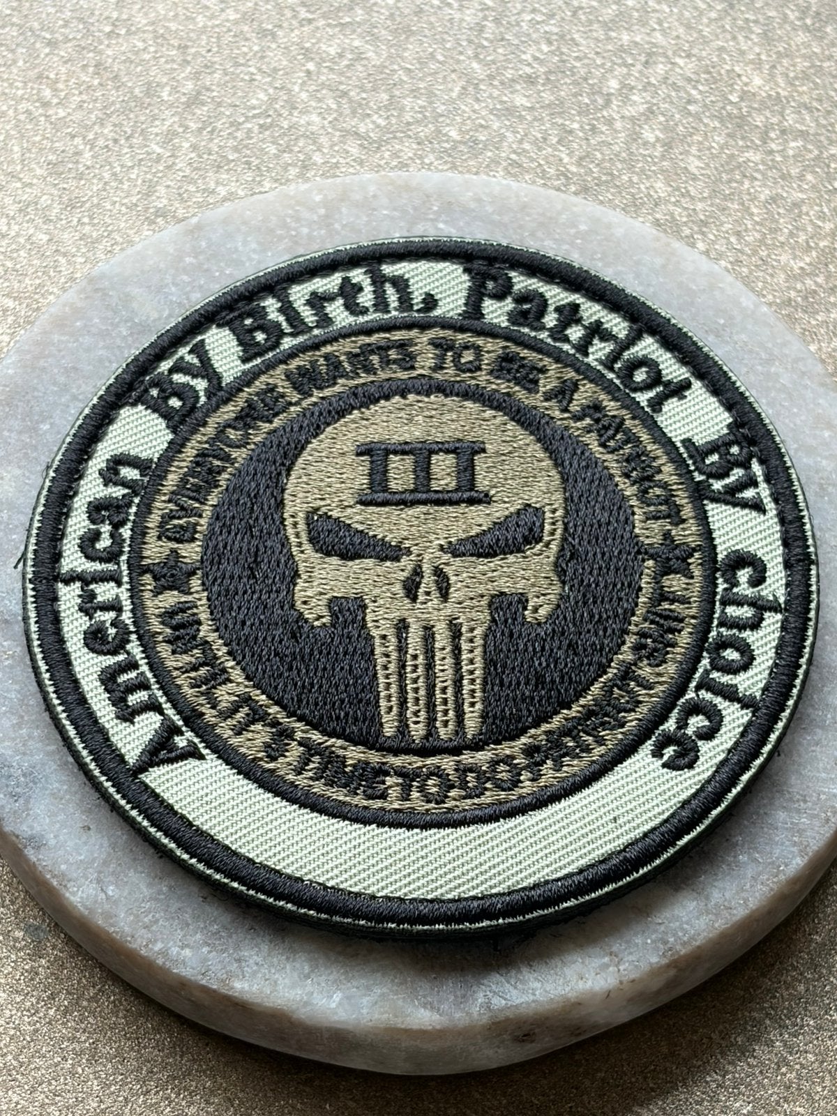 US Navy Seal Team 3 punisher patch (velcro), Ophalen of Verzenden, Marine, Amerika, Embleem of Badge