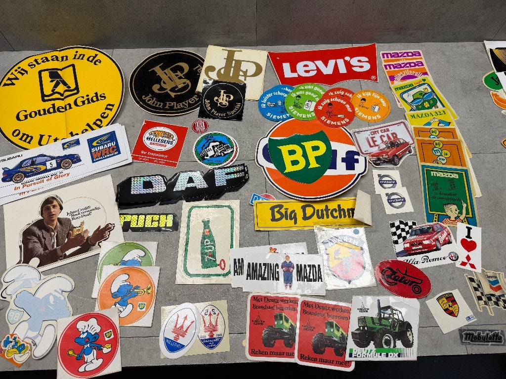 Partij vintage stickers - 220 stuks - 11700, Ophalen of Verzenden