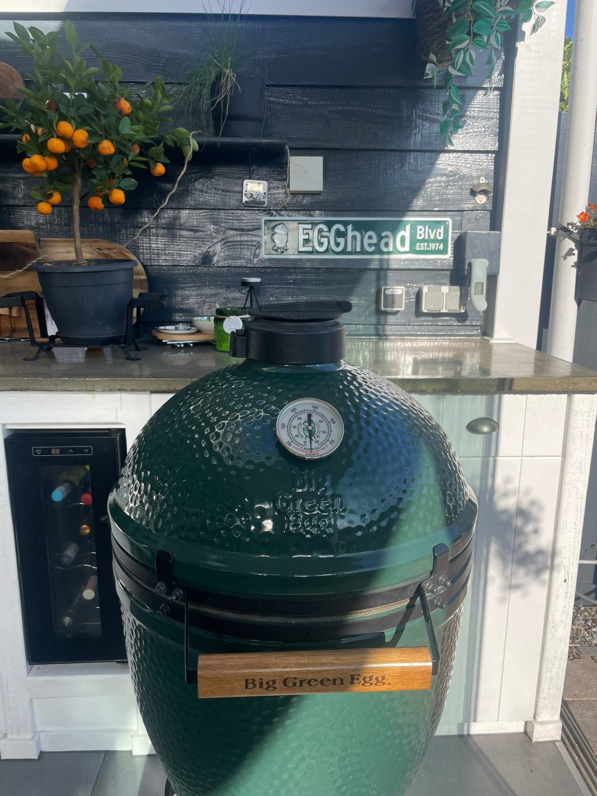 Big green egg large, Ophalen, Zo goed als nieuw