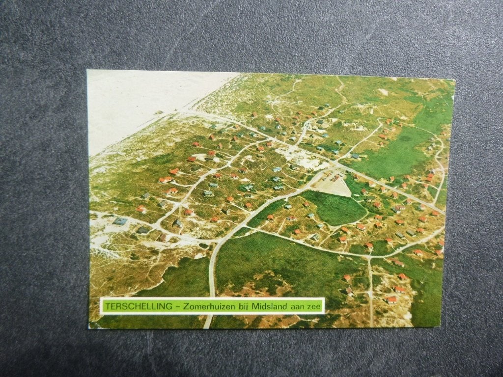 Terschelling, zomerhuizen bioj Midsland aan zee/luchtfoto, Verzenden, 1980 tot heden, Gelopen, Waddeneilanden