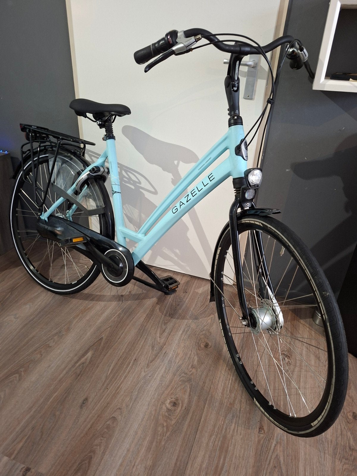 Gazelle Chaonix C7 Damesfiets 28" D53. 8 Versn Mintgroen, Ophalen, 53 tot 56 cm, Versnellingen, Zo goed als nieuw