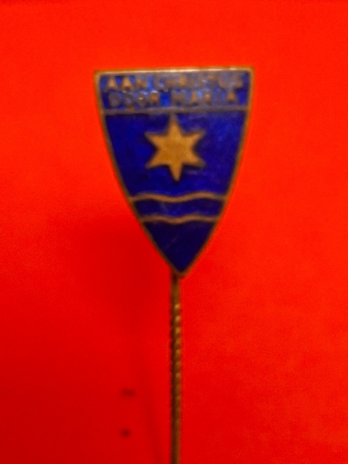 Oude emaille speld, Ophalen of Verzenden