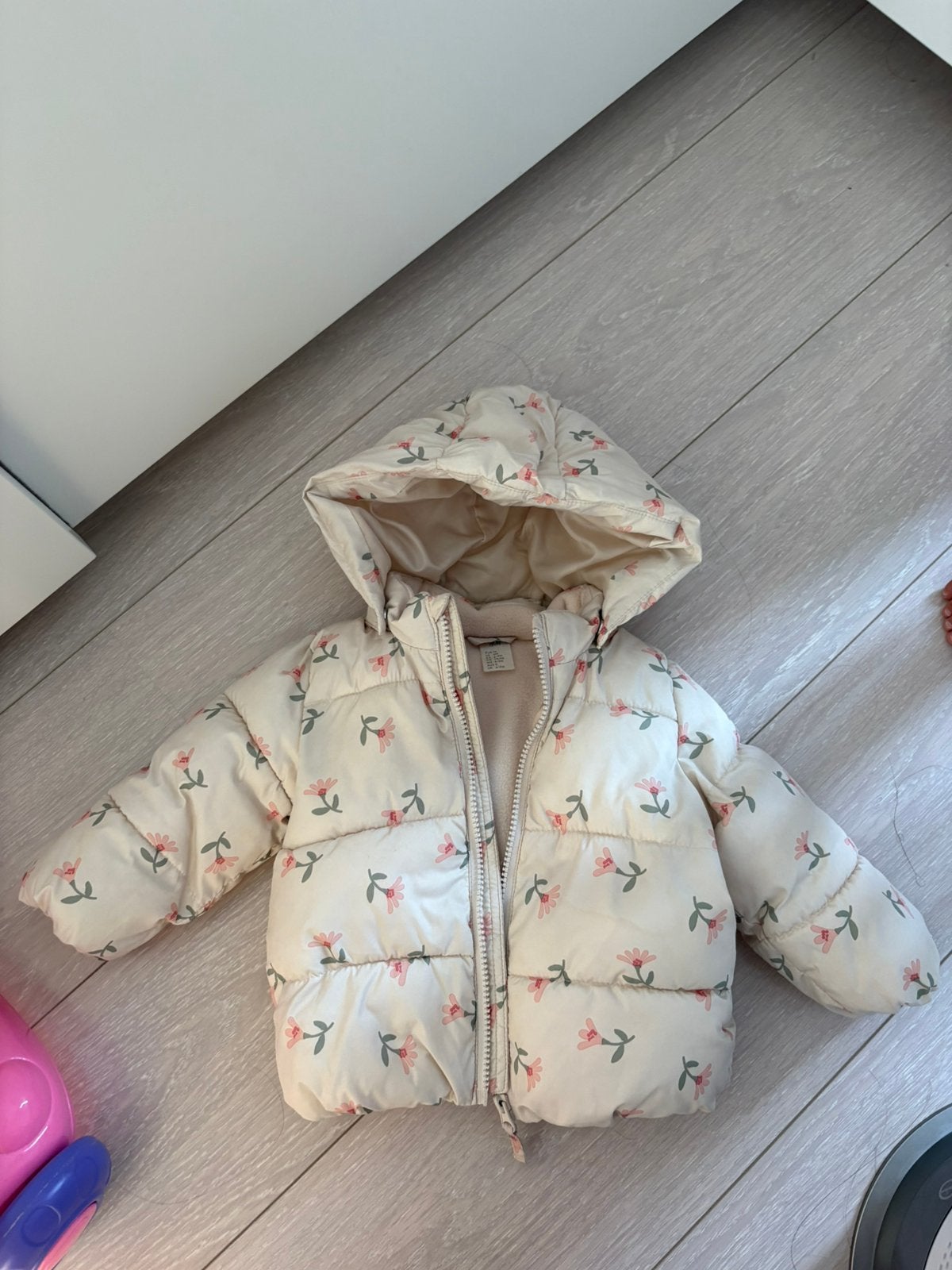 H&M winterjas meisje maat 74, Ophalen of Verzenden, Zo goed als nieuw, Meisje, Jasje