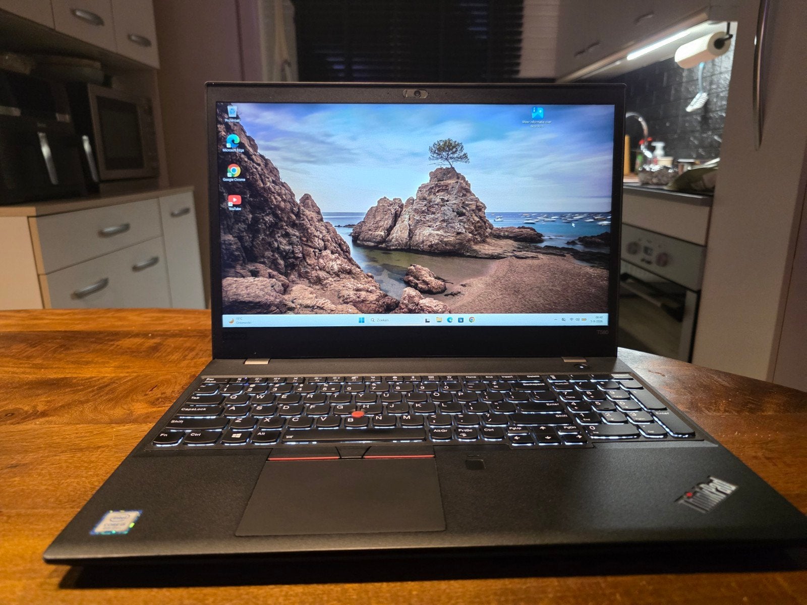 Lenovo Thinkpad T580/i5/16GB/256GB/W11/Office/Dubbel Battery, Lenovo Thinkpad T580, 2 tot 3 Ghz, Ophalen of Verzenden, 16 GB