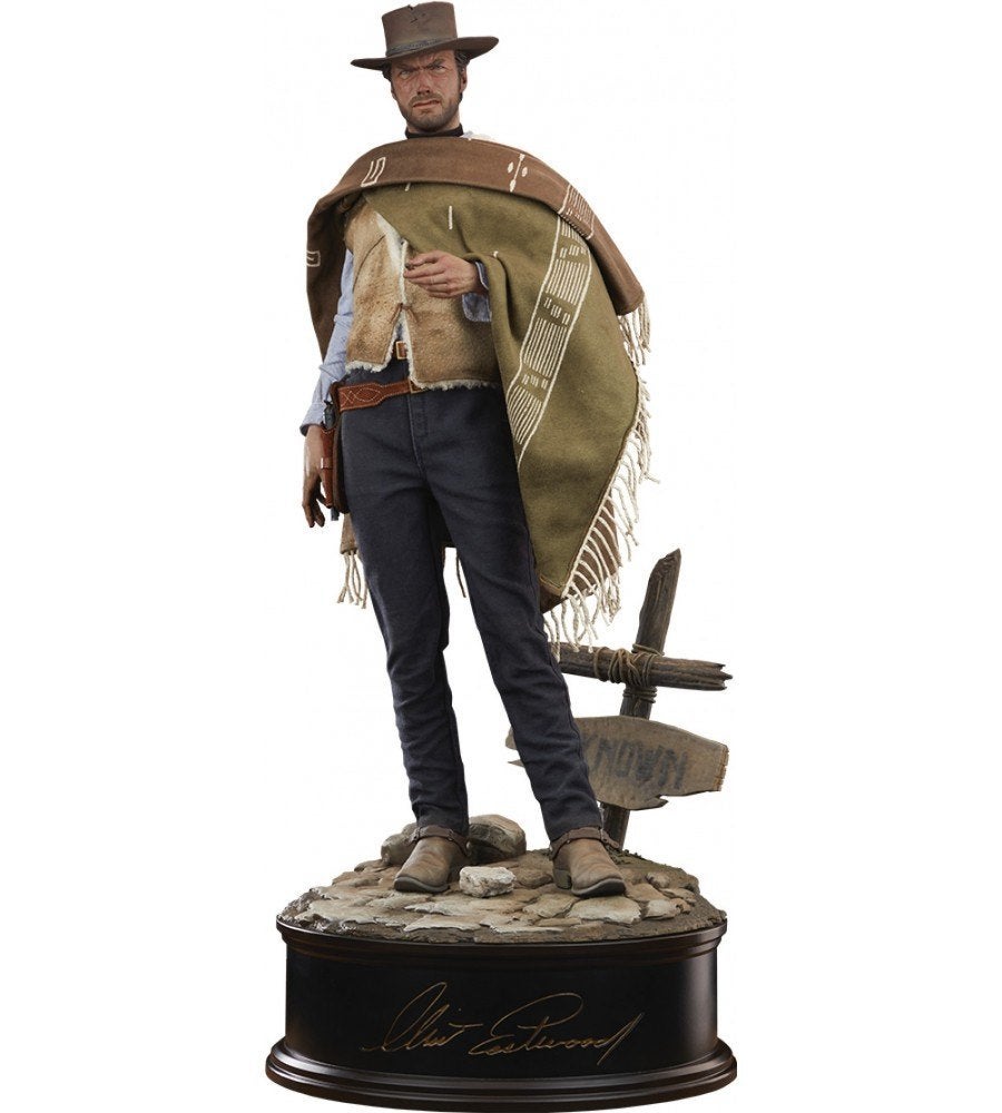 Statue Clint Eastwood 61 cm Hoog The Man With No Name, Ophalen, 50 - 100 cm, Overige materialen, Beeld