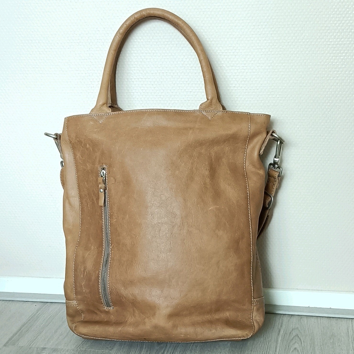 Cowboysbag tas bruin luton big elephant 40x38,5x11 cm leer, Ophalen of Verzenden