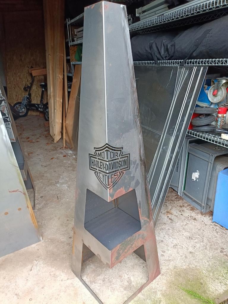 Nieuwe Harley Davidson terraskachel uit cortenstaal, Tuin en Terras, Tuinhaarden, Ophalen, Nieuw