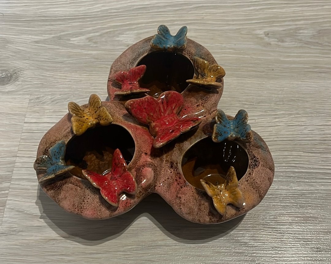 Decopots vlinder vaas, Huis en Inrichting, Ophalen of Verzenden, Zo goed als nieuw