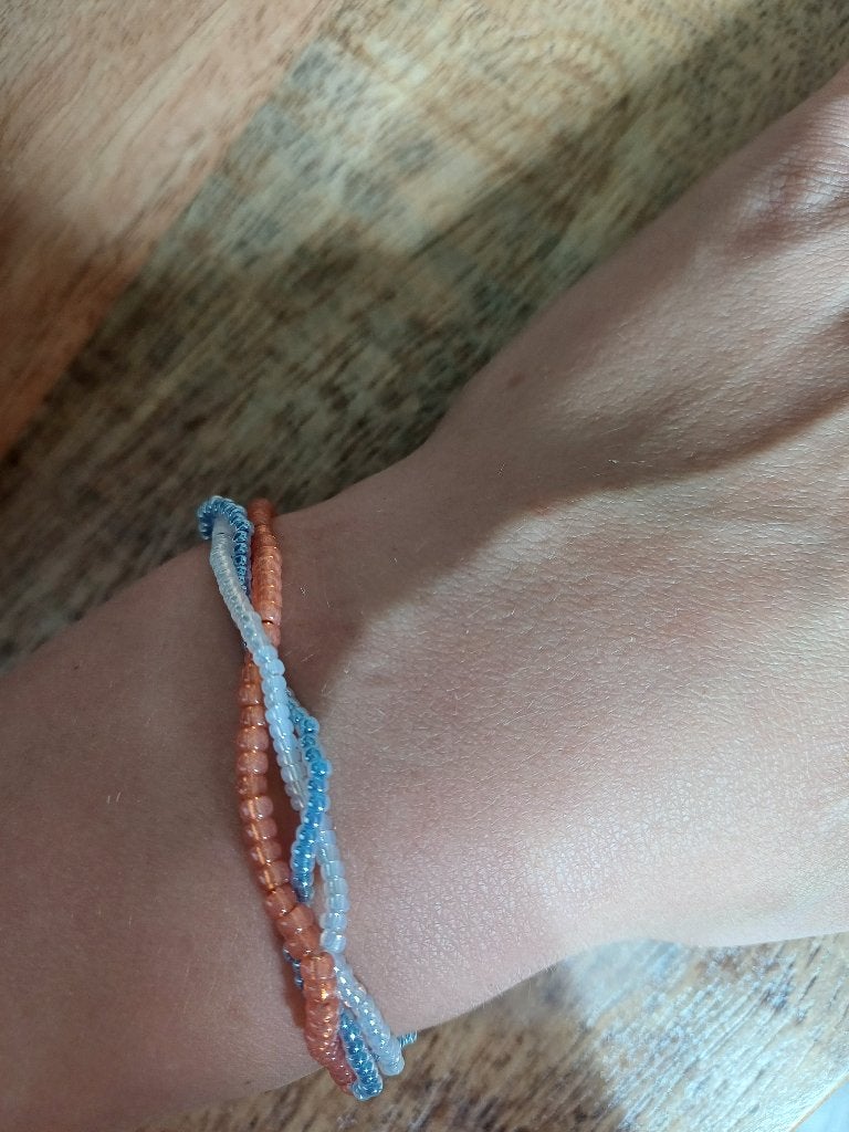 Kralenarmband, Ophalen of Verzenden, Nieuw, Overige kleuren, Elastiek