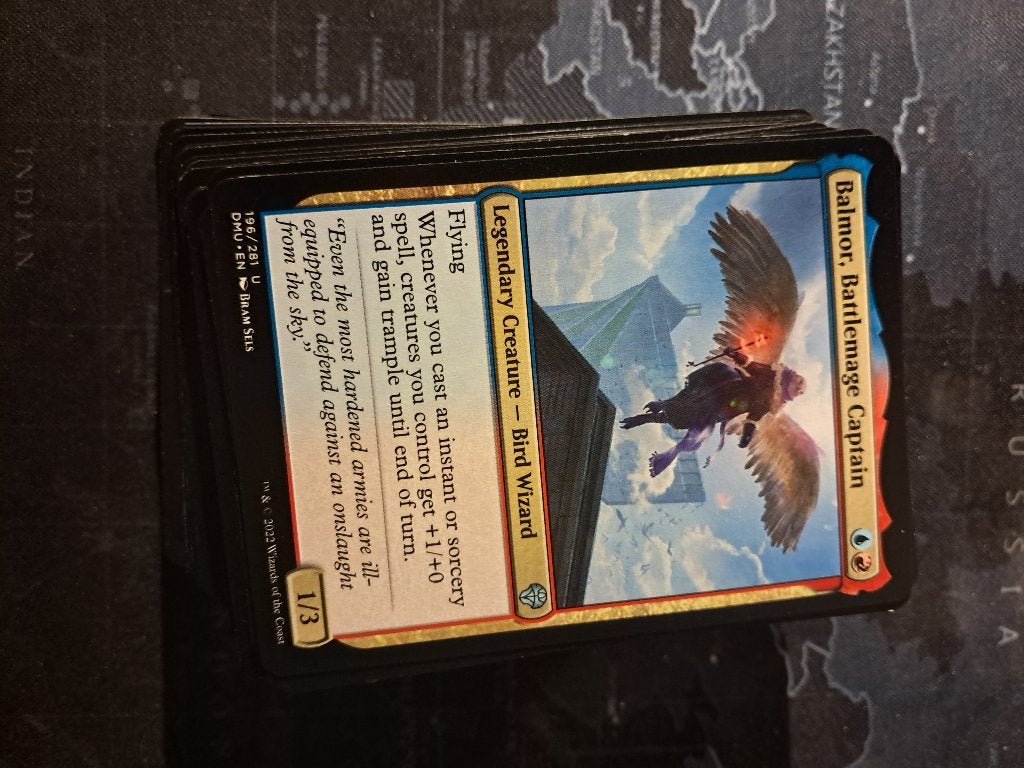 MTG Commander Budget Deck Balmor rood blauw spellslinger, Ophalen of Verzenden, Zo goed als nieuw, Speeldeck