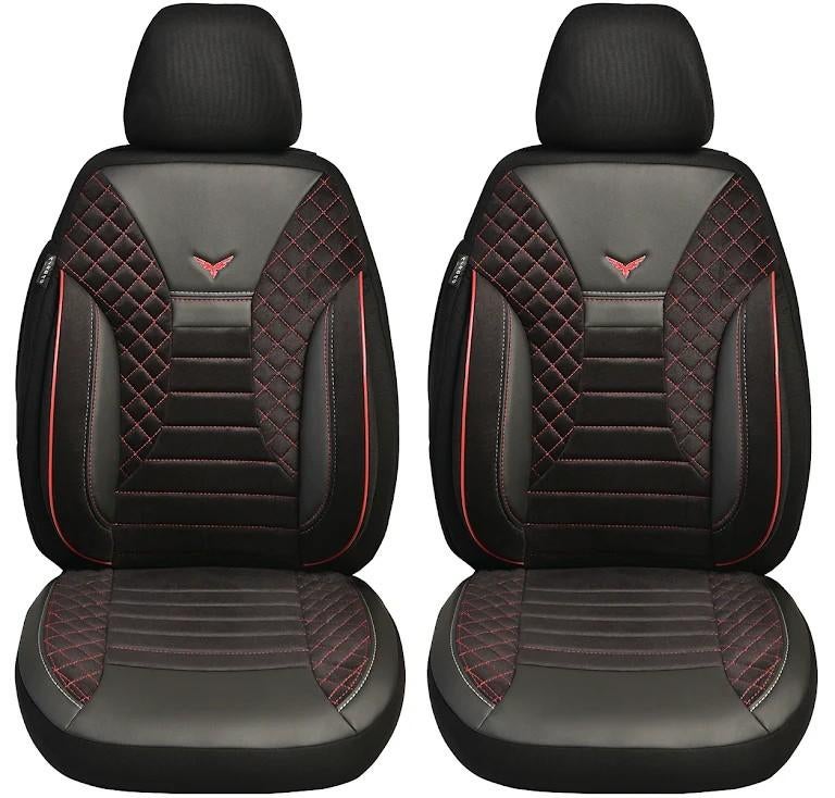 Stoelhoezen VW Polo 6R zwart/rood Design, Auto-onderdelen, Interieur en Bekleding, Ophalen, Nieuw, Volkswagen