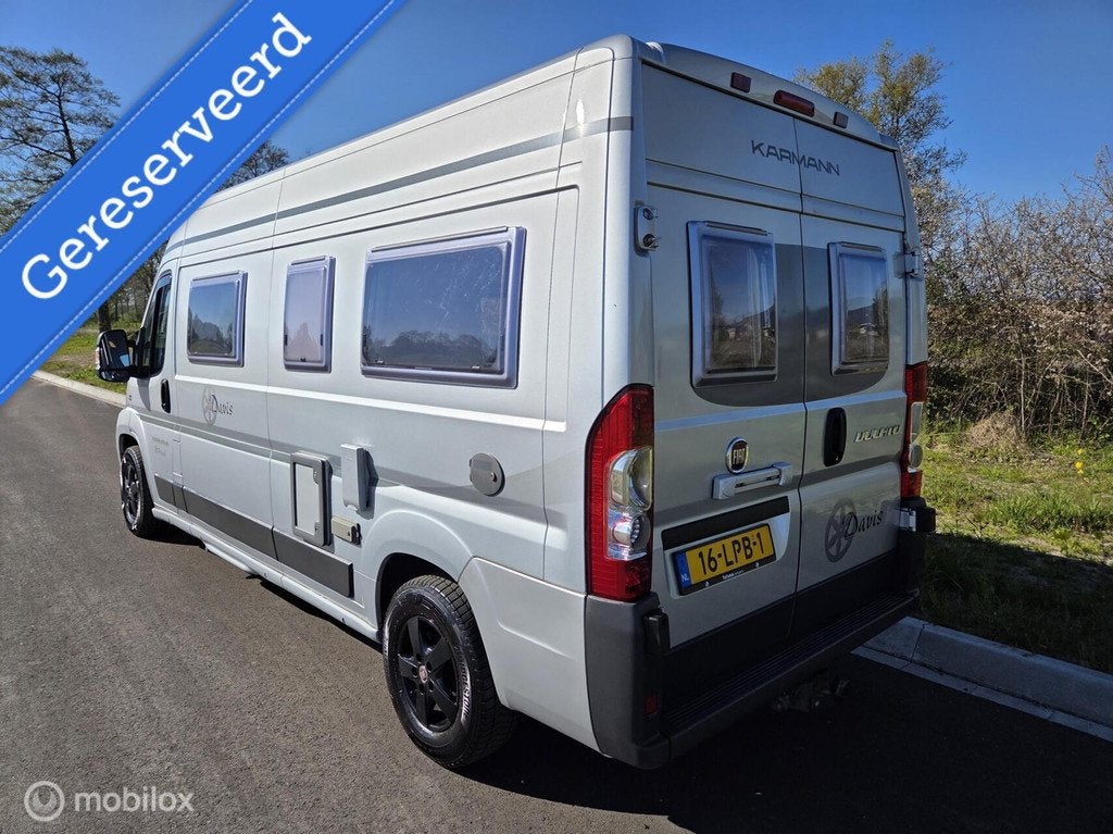 Karmann mobil DAVIS 590 FB buscamper 2009 ☆Euro-4 Vastbed, Caravans en Kamperen, Campers, Buscamper of Camperbus, Koelkast, 6 tot 7 meter