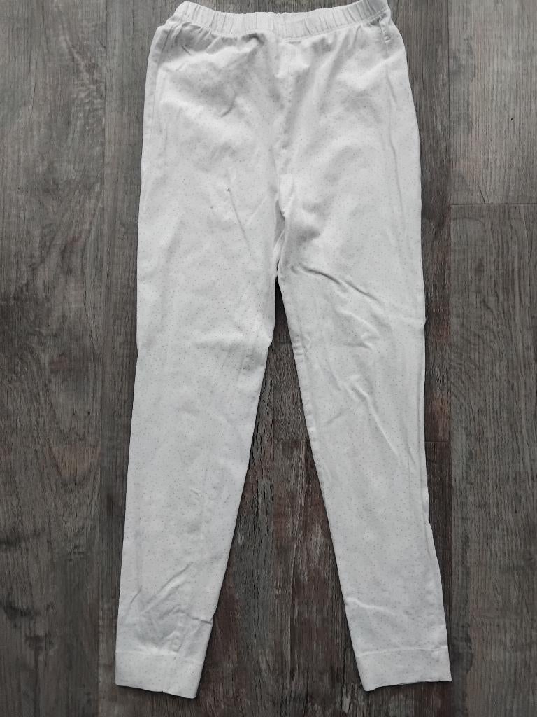 Pomp de lux legging broek wit stippen roze maat 122 broekje, Broek, Gebruikt, Meisje, Ophalen of Verzenden