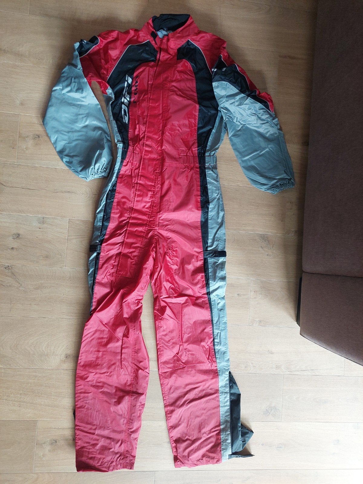 Difi Rain Overall - Maat L - Rood/Zwart/Grijs, Motoren, Ophalen, Difi, Nieuw zonder kaartje, Overall