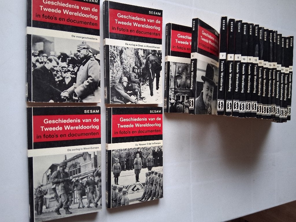 Sesam Geschiedenis van de Tweede Wereldoorlog Serie 1t/m20, Verzamelen, Ophalen of Verzenden, Overige soorten, Overige gebieden
