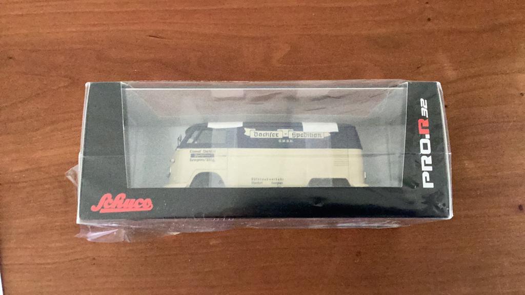 Schuco VW T1 Kasten "Dachser Spedition" modelauto 1:32, Ophalen of Verzenden, Nieuw, Bus of Vrachtwagen, Schuco