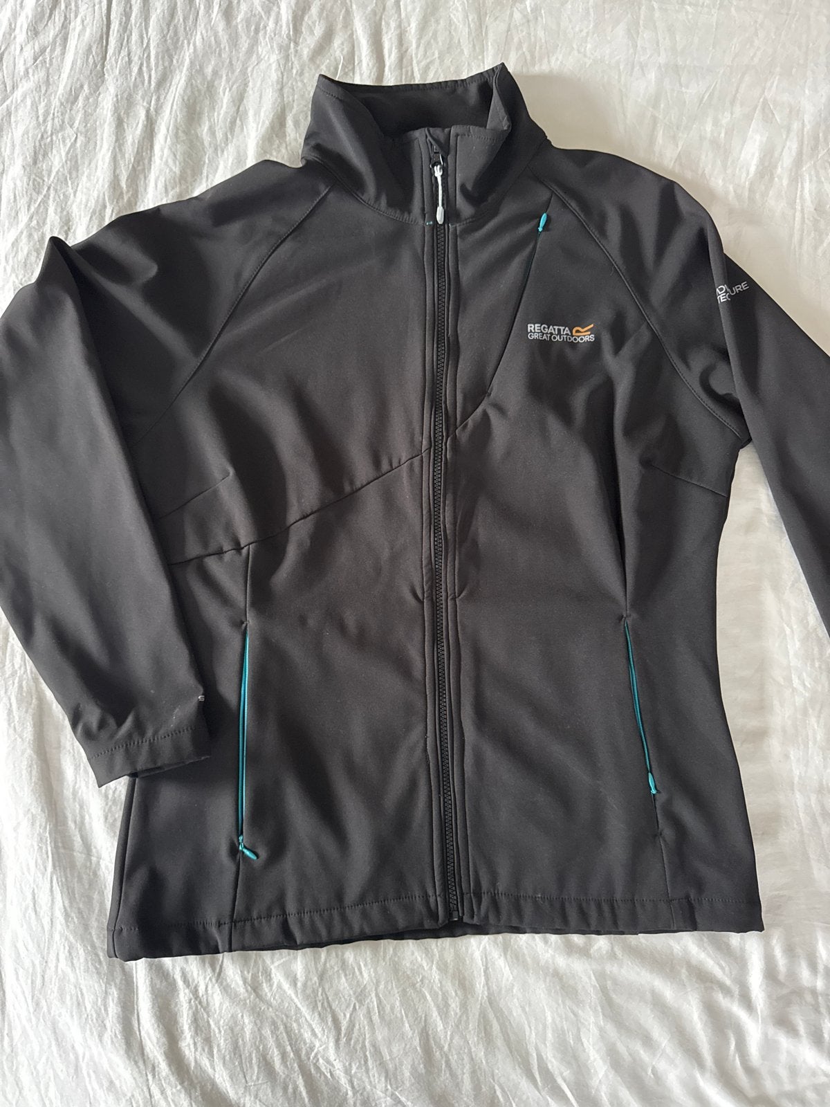 Regatta Great Outdoors Softshell Jas Zwart Dames Maat 42/44, Ophalen of Verzenden, Zo goed als nieuw, Maat 42/44 (L), Zwart