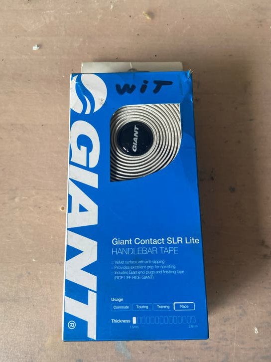 Giant Contact SLR Lite Stuurlint - Wit/Licht Beige (Nieuw), Ophalen of Verzenden, Nieuw