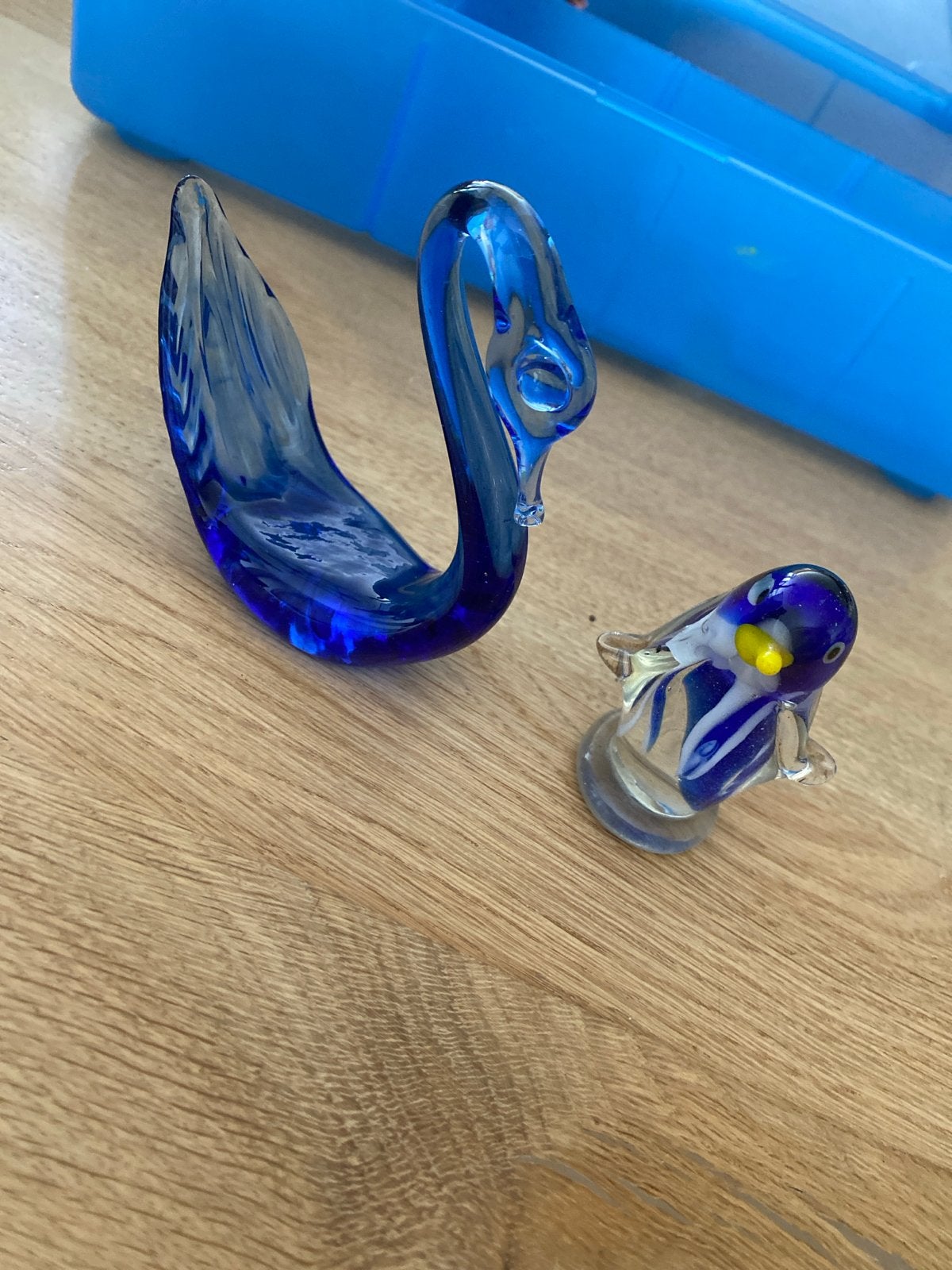 Glazen zwaan en pinguïn, Ophalen of Verzenden