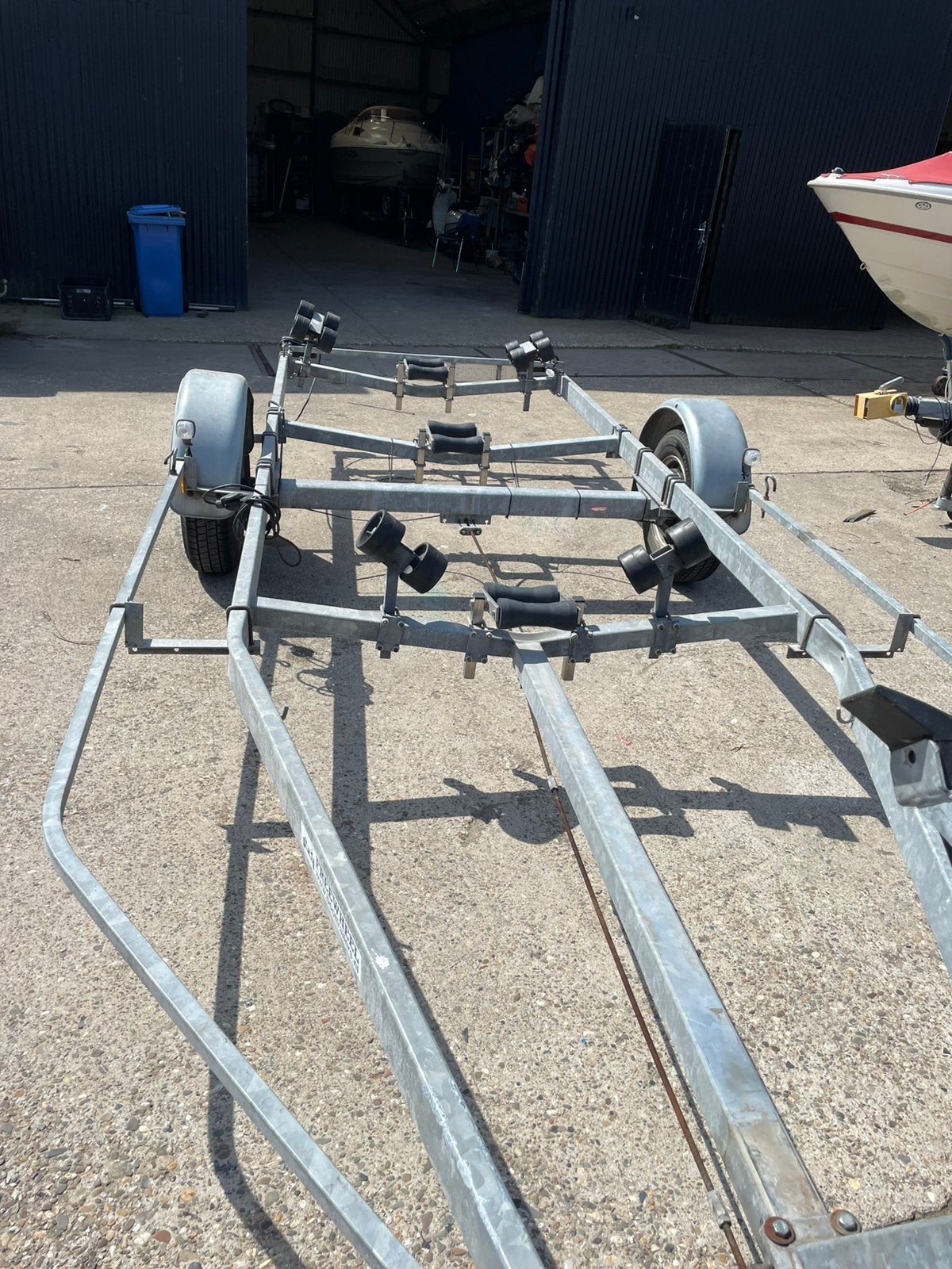 Nette Freewheel trailer, Watersport en Boten, Boottrailers, Ophalen, Minder dan 1500 kg, 6 tot 9 meter, Overige typen
