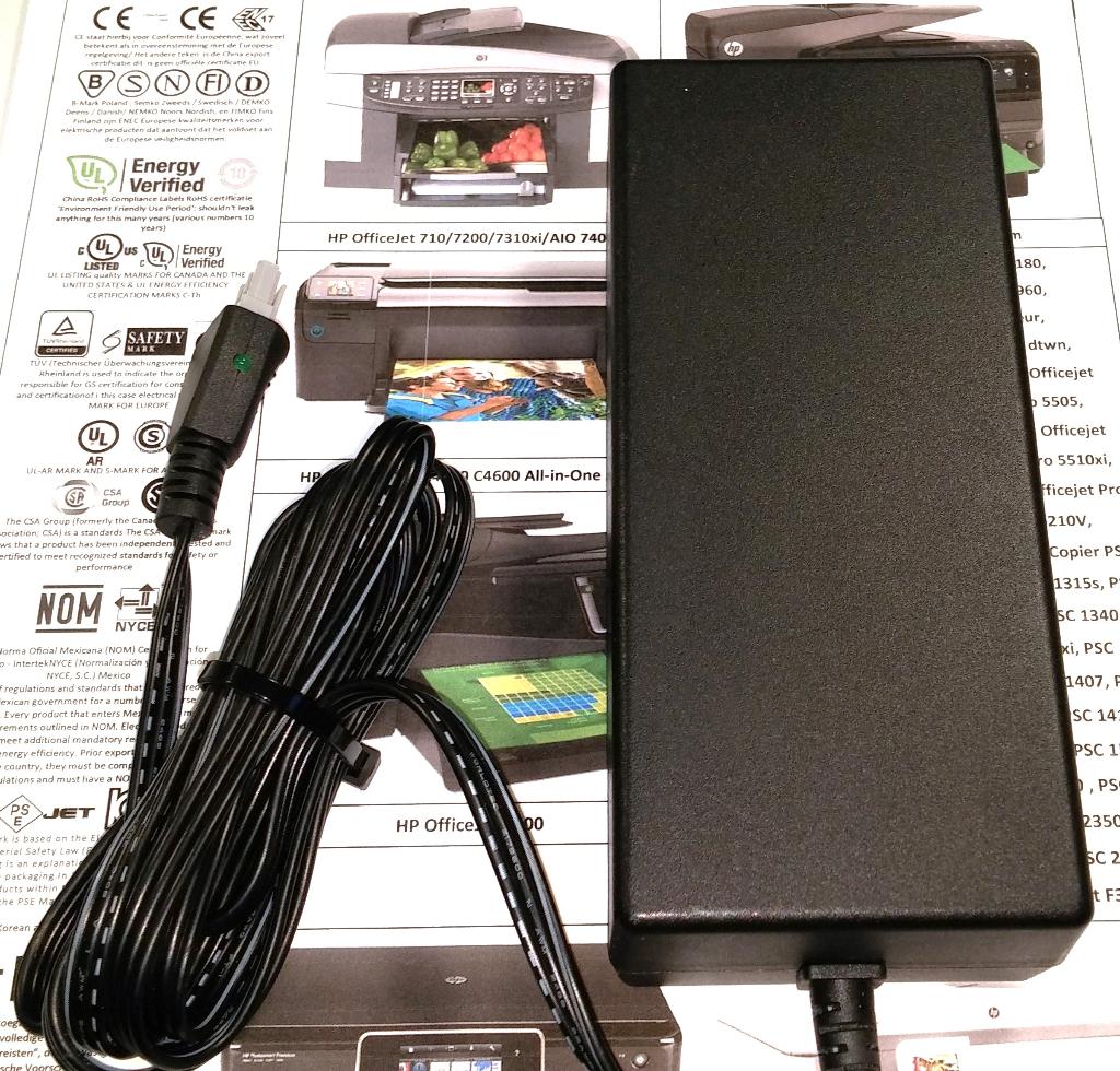 HP 0957-2176 16V 1.6A 32V 1.1A 62W Premium Adapter TADP-61BB, Ophalen of Verzenden, Zo goed als nieuw, Printerkabel, HP (ORIGINEEL)