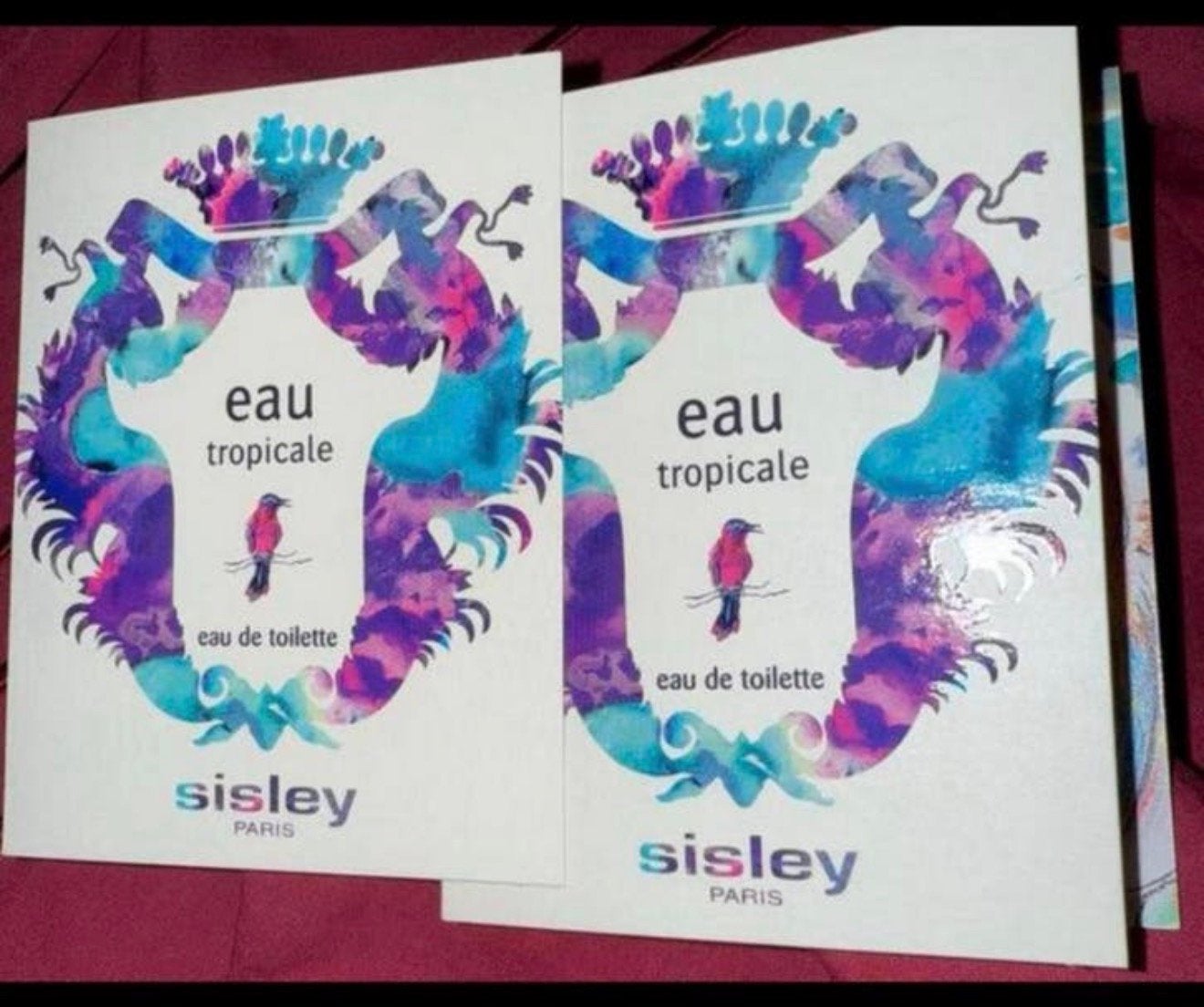 2 parfum proefjes Eau Tropicale Sisley 1,4 ml eau de toilet, Verzenden, Nieuw