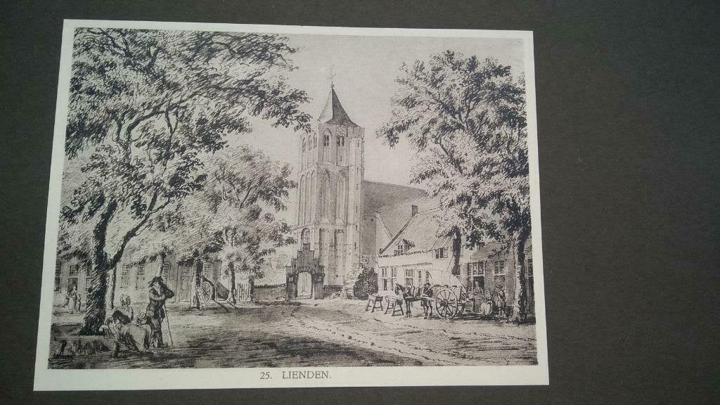 25 / Lienden het Dorp  Lichtdruk 1922, Antiek en Kunst, Ophalen of Verzenden