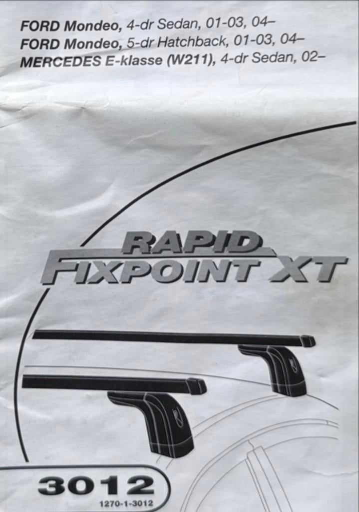 Thule 3012 Fixpoint XT Dakdragers (Ford Mondeo/Mercedes), Ophalen of Verzenden, Gebruikt