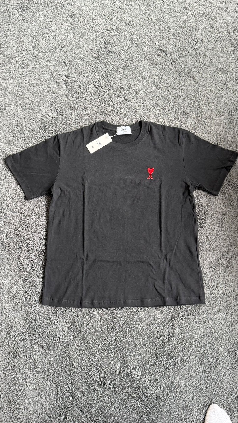 Ami Paris T-shirt Zwart, Verzenden, Nieuw, Maat 52/54 (L), Zwart