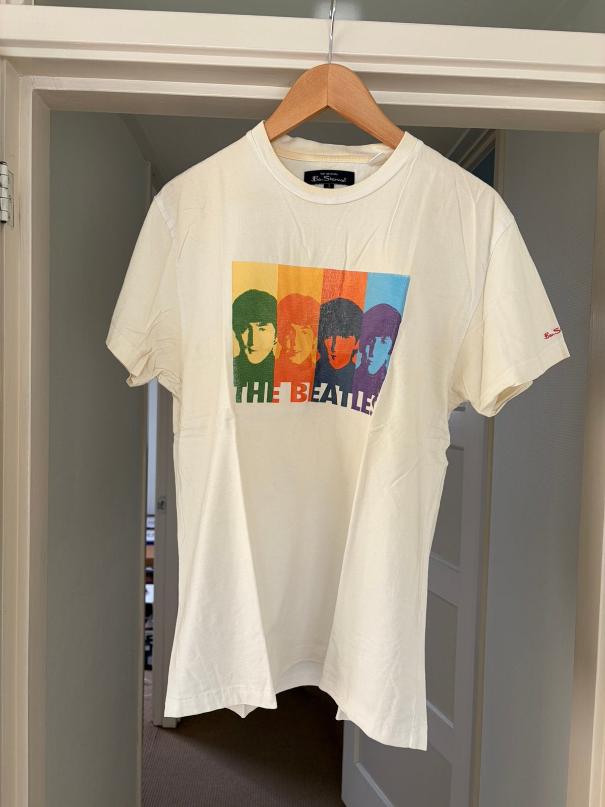 The Beatles t-shirt wit Ben Sherman, Ophalen of Verzenden, Gedragen, Maat 52/54 (L), Wit