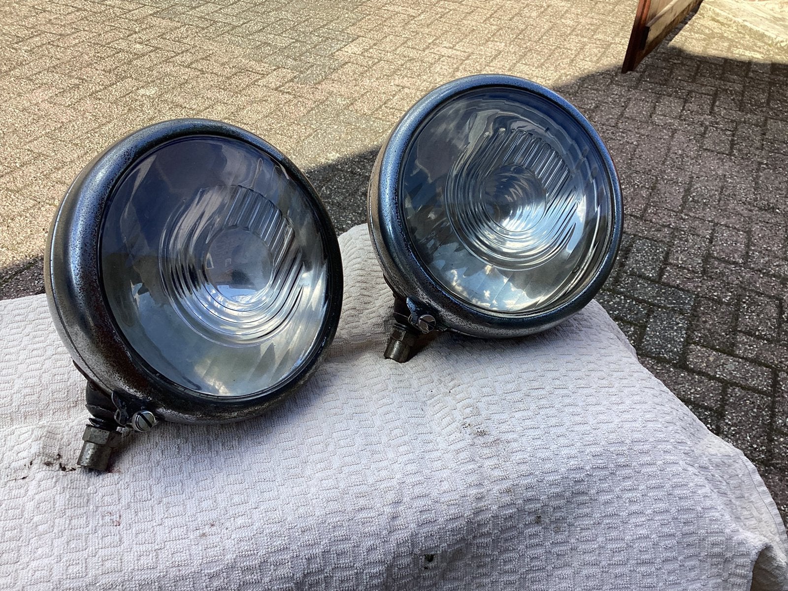 Koplampen set 8inch voor MG TA of MG TC, Auto-onderdelen, Ophalen of Verzenden, MG