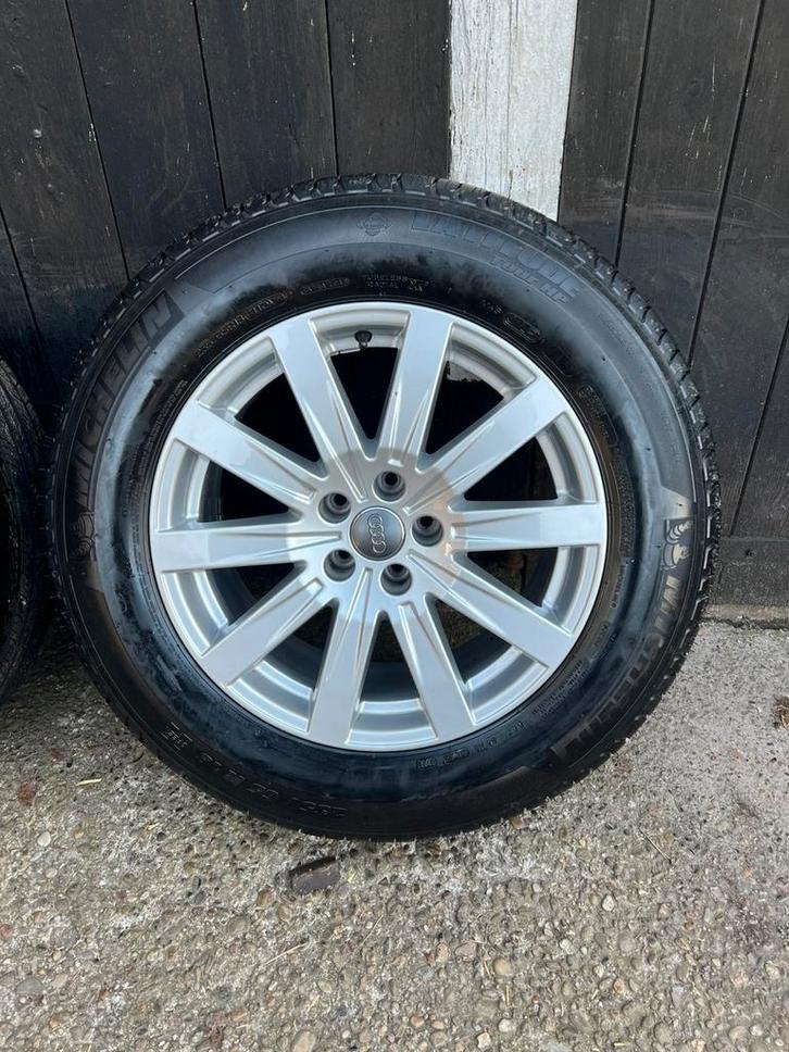 Originele Audi Q7 SQ7 velgen 5x112 18? Michelin 6mm zomerset, Niet ingevuld, 18 inch, Gebruikt, Banden en Velgen